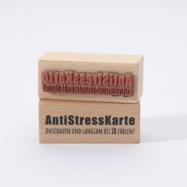 Motivstempel Titel: AntiStressKarte